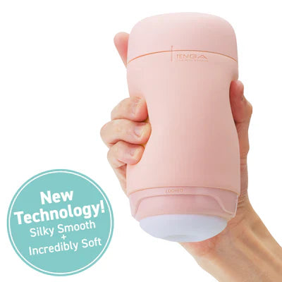 Tenga - Puffy Stroker Masturbator Strawberry Pink - Masturbator Soft Stroker (Non Vibration)