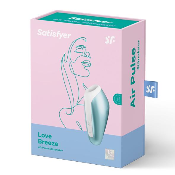 Satisfyer - Love Breeze Clitoral Air Stimulator (Blue) Clit Massager (Vibration) Rechargeable 4061504003443 CherryAffairs