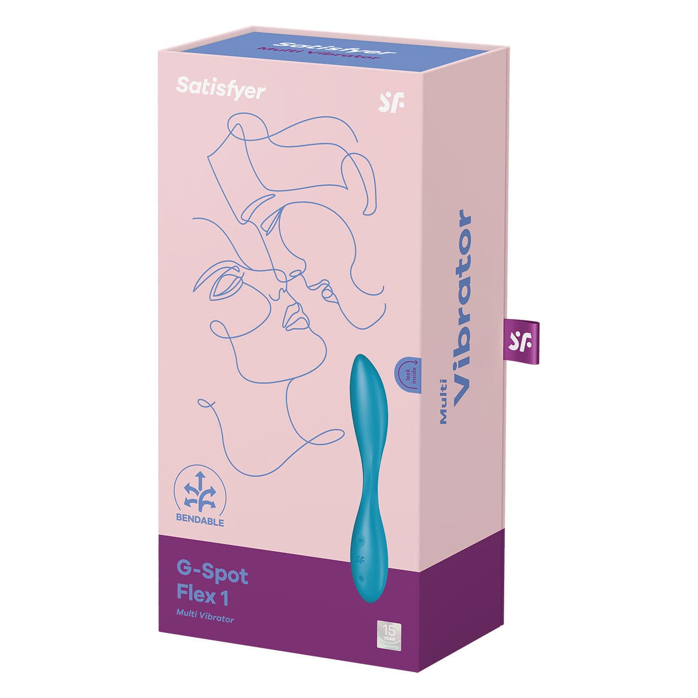 Satisfyer - Flex 1 G-Spot Vibrator (Blue) G Spot Dildo (Vibration) Rechargeable 4061504043784 CherryAffairs