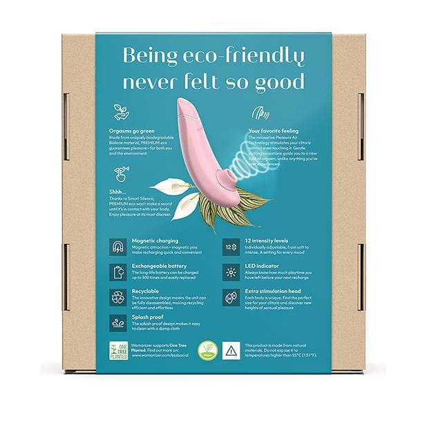 Womanizer - Premium Econ Clitoral Air Stimulator (Rose) Remote Control Anal Plug (Vibration) Rechargeable 4251460603645 CherryAffairs