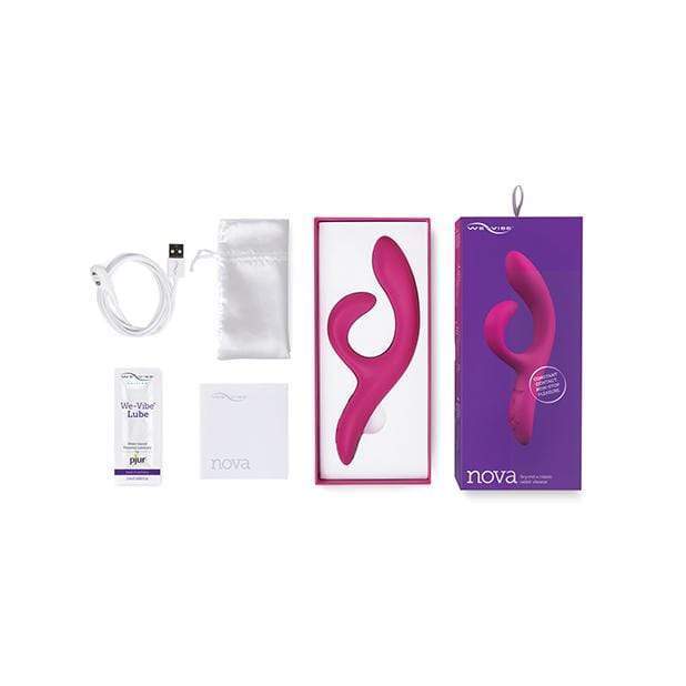 We-Vibe - Nova 2 App-Controlled Flexible Rabbit Vibrator (Fuchsia) Rabbit Dildo (Vibration) Rechargeable 293496674 CherryAffairs