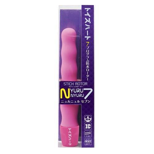 ToysHeart - Stick Rotor Yuru Nyuru 7 G-Spot Vibrator (Pink) G Spot Dildo (Vibration) Non Rechargeable - CherryAffairs Singapore