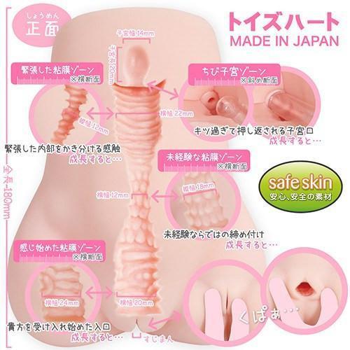 ToysHeart - Measuring the Girl's Growth Masturbator (Beige) Masturbator Vagina (Non Vibration) - CherryAffairs Singapore