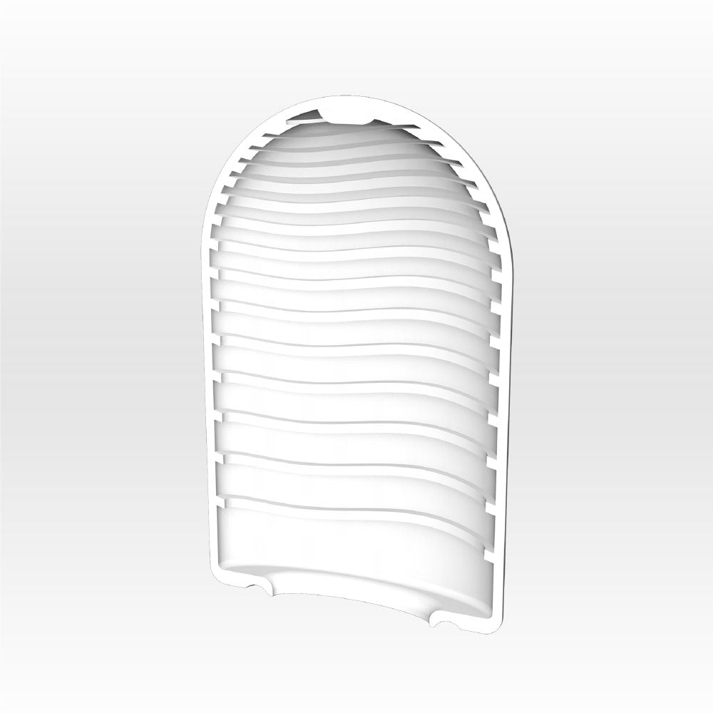 Tenga - Pocket Wave Line Masturbator - Masturbator Egg (Non Vibration) / White - Masturbator Egg (Non Vibration)