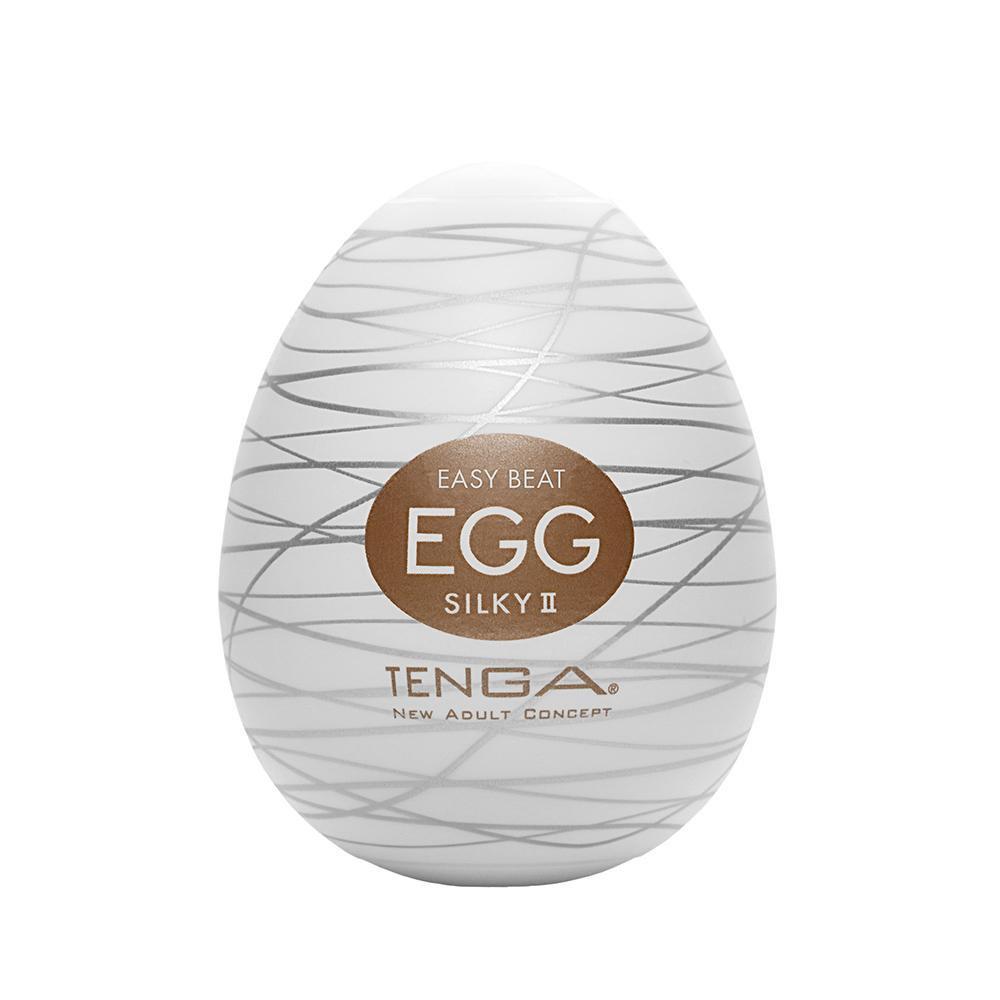 Tenga - Masturbator Egg Silky II (White) Masturbator Egg (Non Vibration)