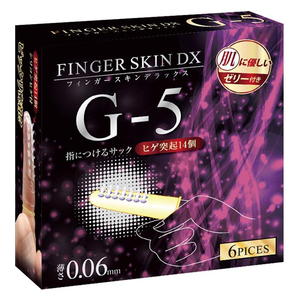 Kiss Me Love - Finger Skin DX G5 Finger Sleeves 6 Pieces (Clear) Novelties (Non Vibration) 4560444119325 CherryAffairs
