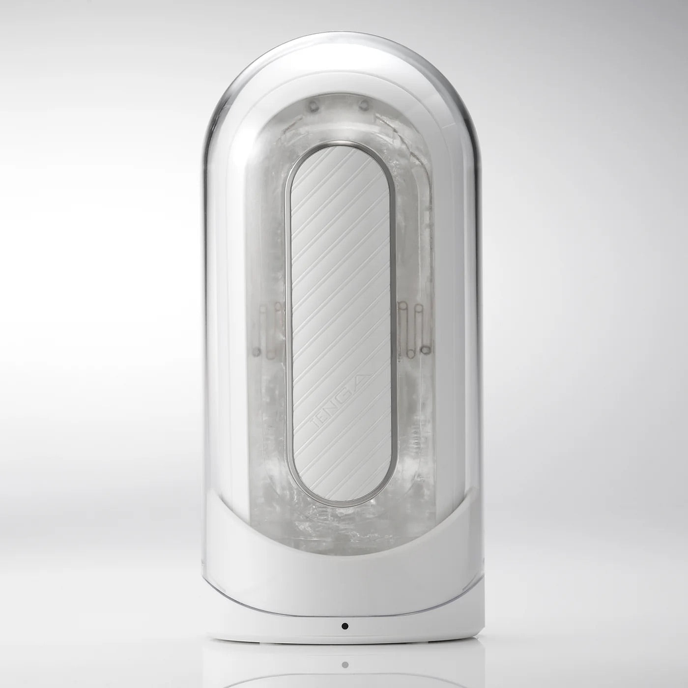 Tenga - Flip Zero Gravity EV Electronic Vibration Masturbator - White - Masturbator Soft Stroker (Vibration)