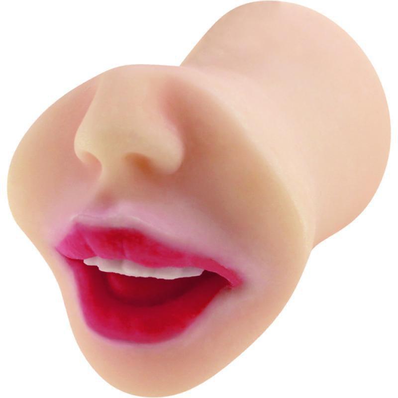 KMP - Demon Lusty Lips Blow Job May Matsumoto Onahole (Beige) Masturbator Mouth (Non Vibration)
