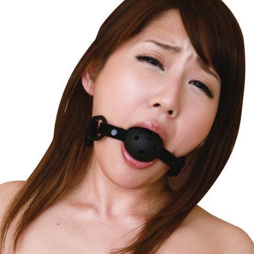 NPG - Captive Velvet Ball Gag (Black) Ball Gag 4580160825430 CherryAffairs