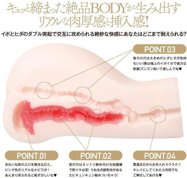 KING - Kirara's Hip Butt Masturbator (Beige) - PleasureHobby