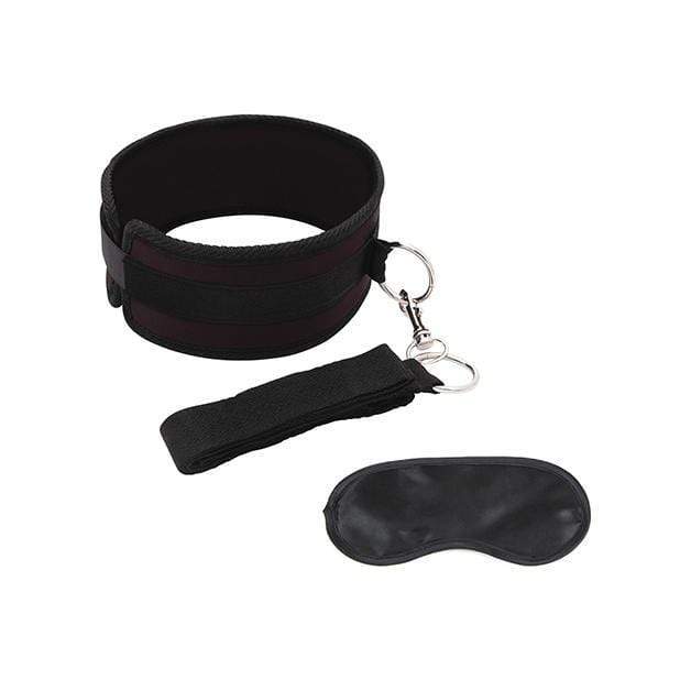 Lux Fetish - Collar and Leash Set (Black) Leash 4890808042847 CherryAffairs