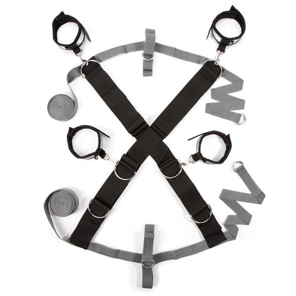 Fifty Shades of Grey - Keep Still Over the Bed Cross Restraint Set - PleasureHobby
