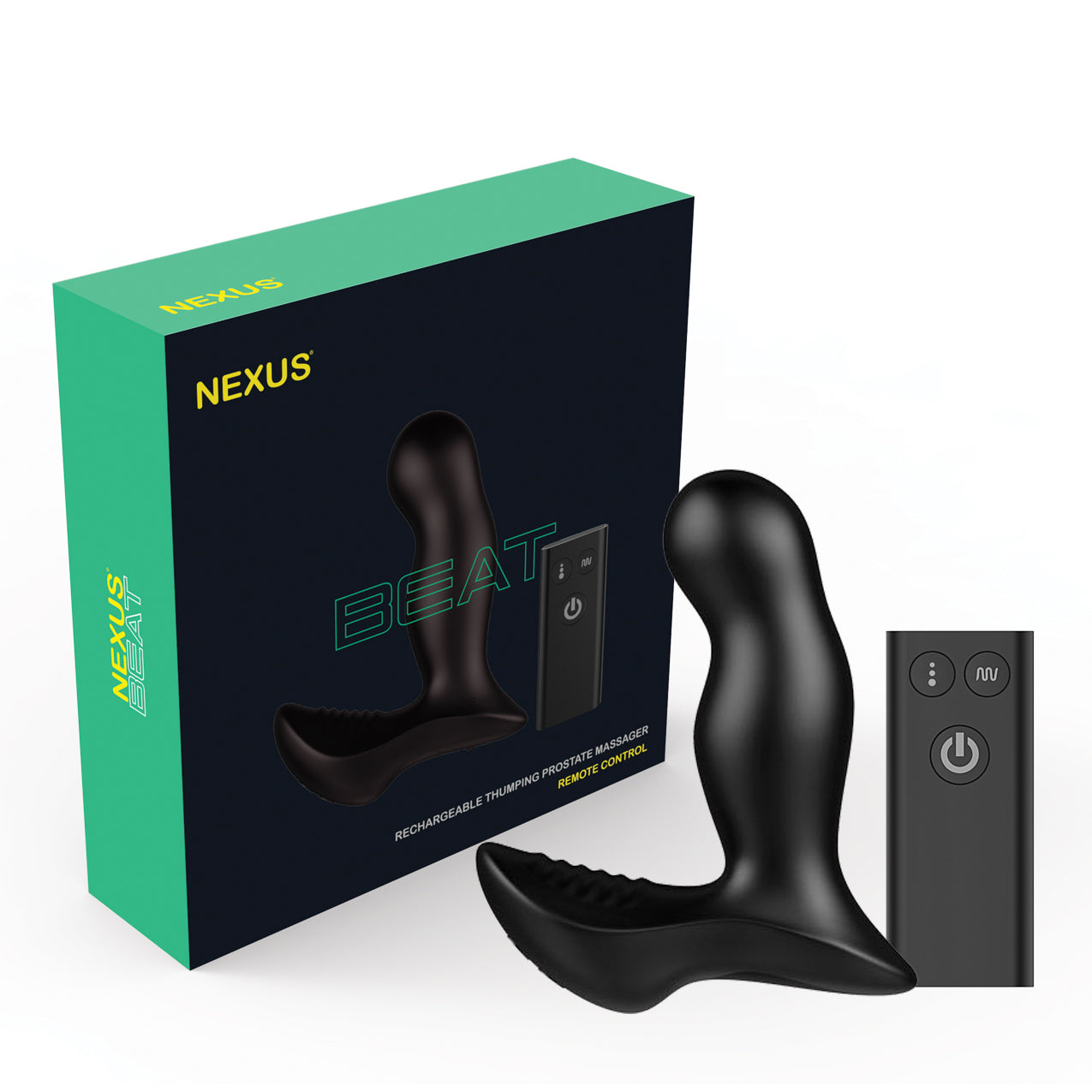 Nexus - Beat Remote Control Prostate Thumper Massager (Black)