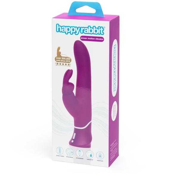 Love Honey - Happy Rabbit Curve Power Motion Rabbit Vibrator (Purple) Rabbit Dildo (Vibration) Rechargeable 5060680318500 CherryAffairs