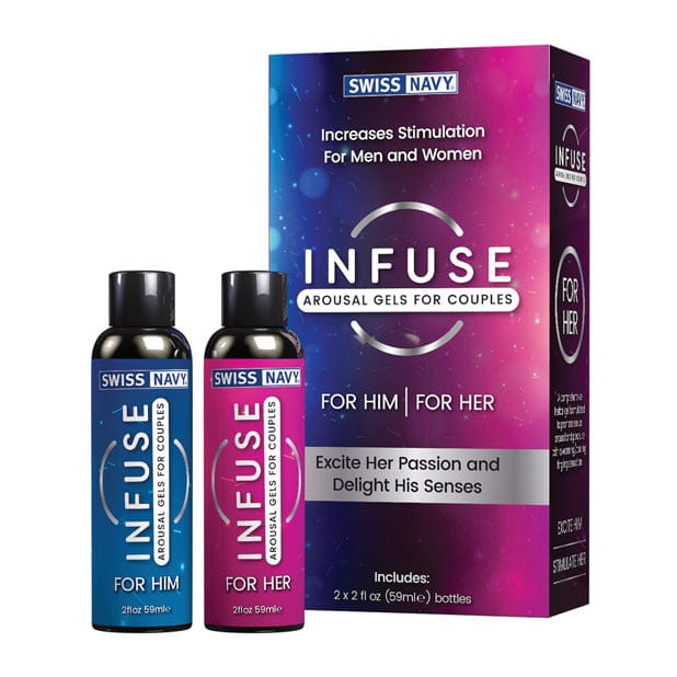 Swiss Navy - Infuse 2-in-1 Arousal Gel for Couples 2 x 59ml (Clear) Arousal Gel