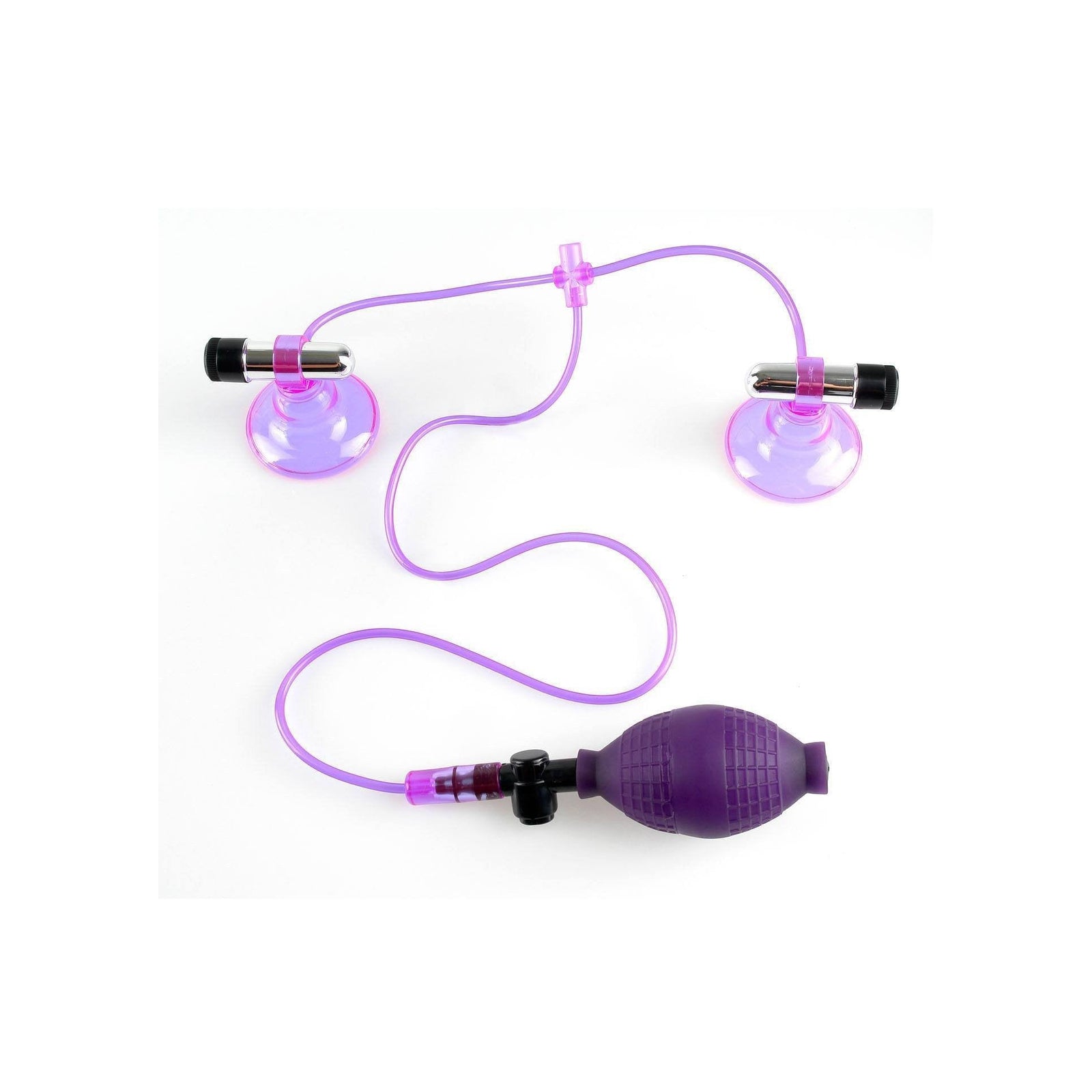 Pipedream - Fetish Fantasy Series Vibrating Nipple Pumps (Purple) Nipple Pumps (Vibration) Non Rechargeable - CherryAffairs Singapore