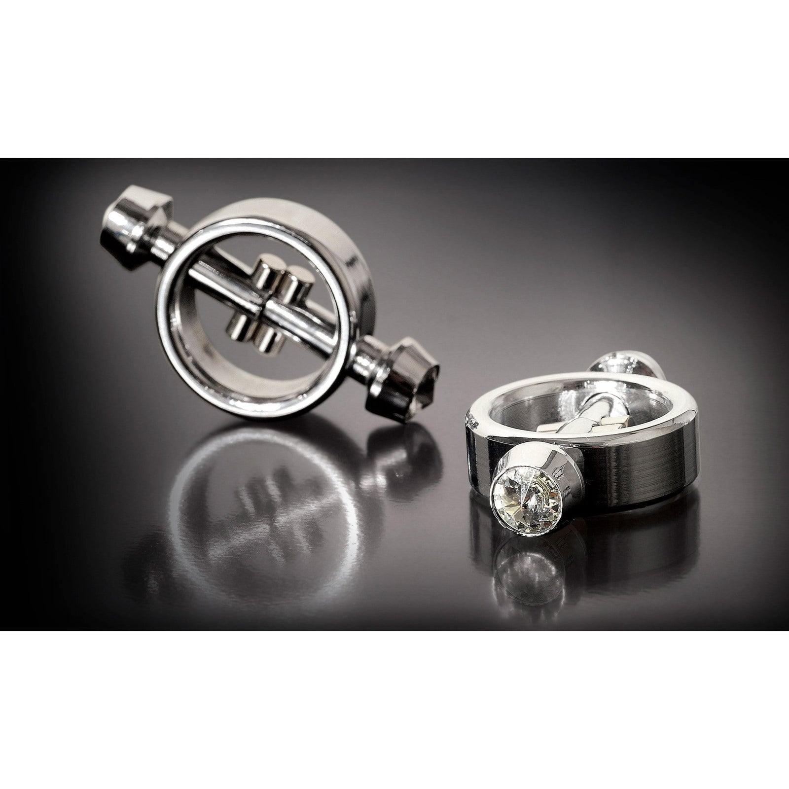 Pipedream - Metal Worx Magnetic Nipple Clamps (Silver) Nipple Clamps (Non Vibration) 319764221 CherryAffairs