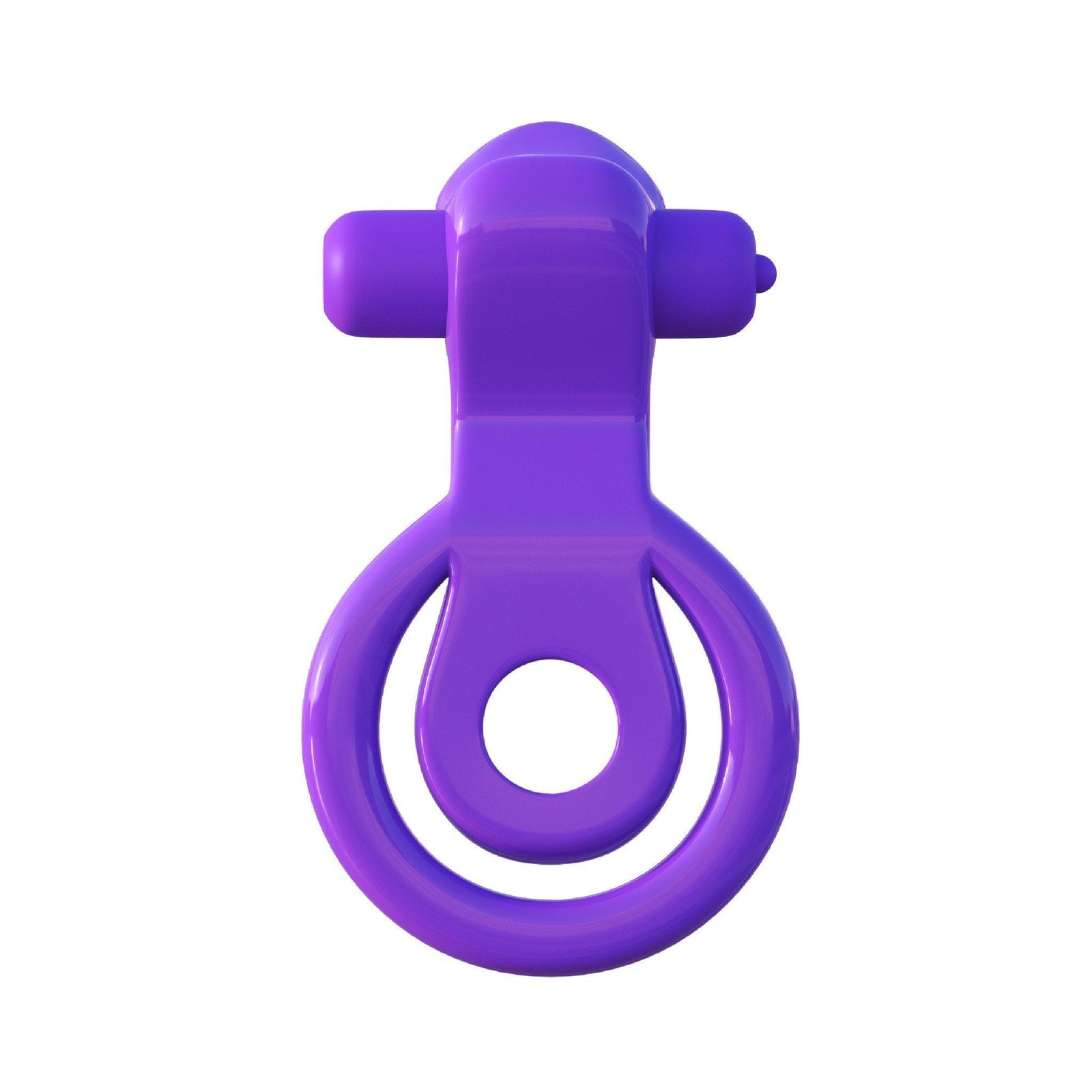 Pipedream - Fantasy C-Ringz Lovely Licks Couples Ring (Purple) Rubber Cock Ring (Vibration) Non Rechargeable - CherryAffairs Singapore