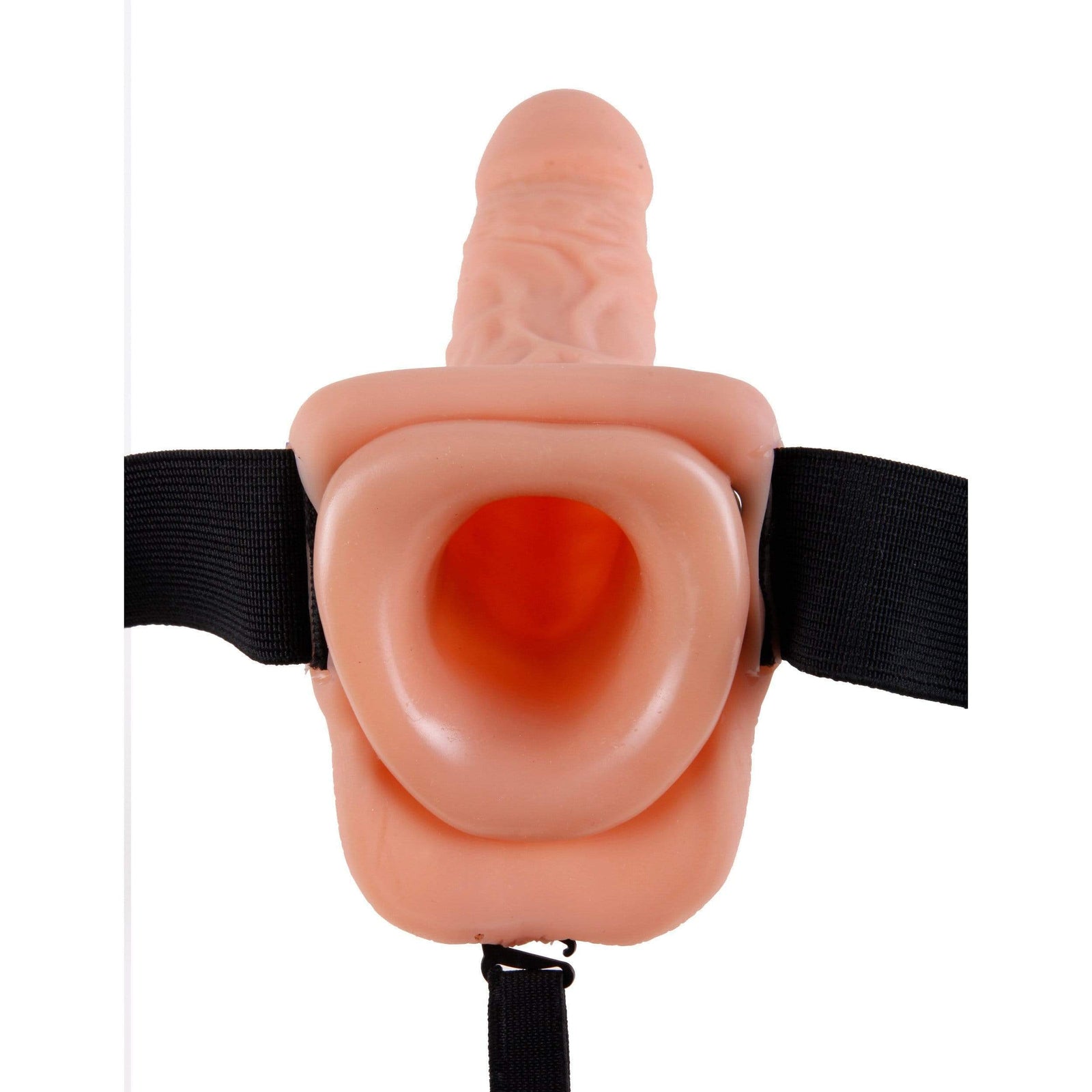 Pipedream - Fetish Fantasy Series Hollow Strap On with Balls 7" (Beige) Strap On with Hollow Dildo for Male (Non Vibration) 603912362749 CherryAffairs