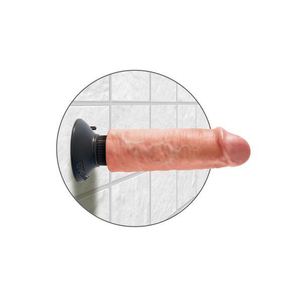 Pipedream - King Cock 6" Vibrating Cock (Beige) - PleasureHobby