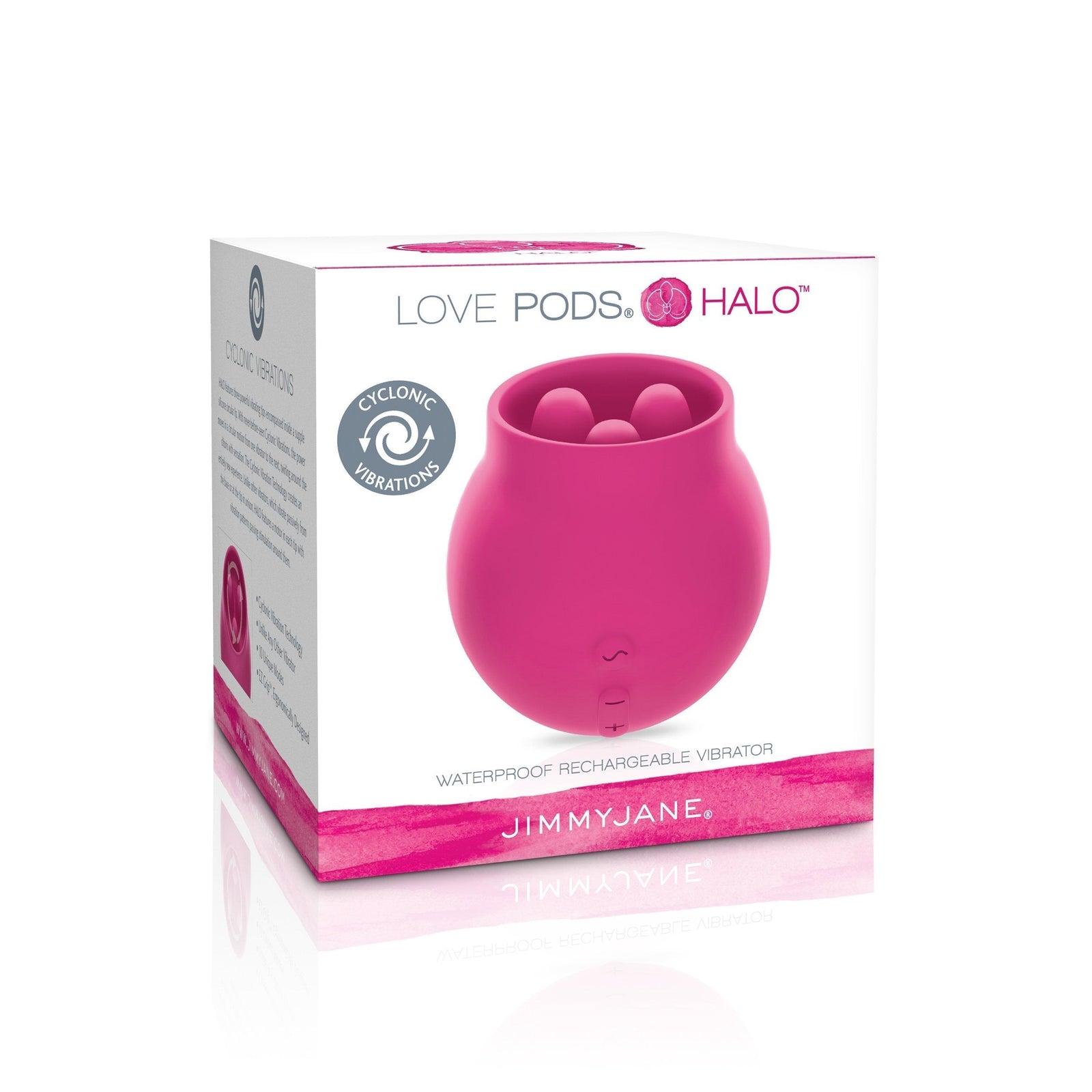 Jimmy Jane - Love Pods Halo Waterproof Vibrator (Pink) Clit Massager (Vibration) Rechargeable Singapore