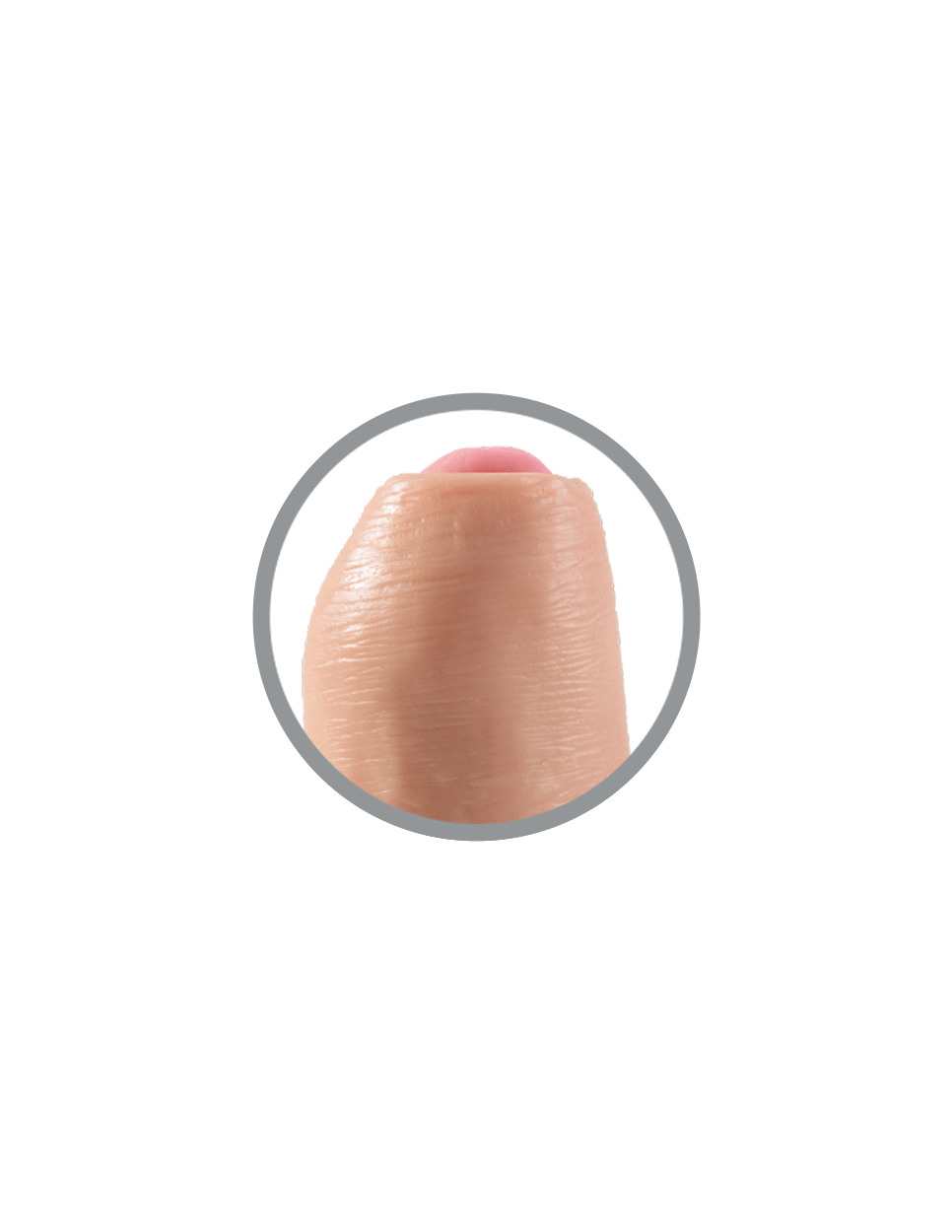 Pipedream - King Cock 6" Uncut Cock (Beige) Realistic Dildo with suction cup (Non Vibration) Singapore