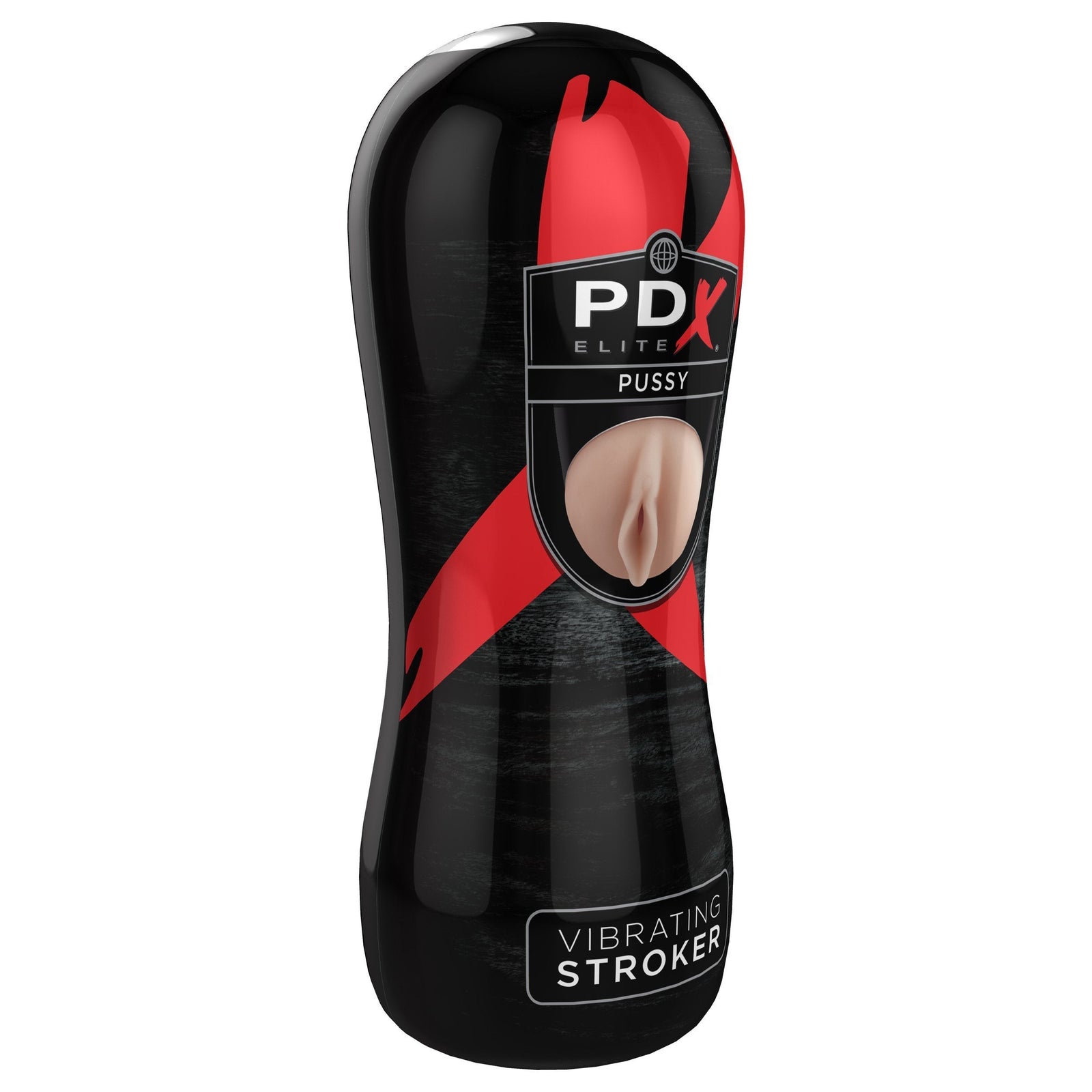 Pipedream - PDX Elite Vibrating Pussy Stroker (Black) Masturbator Ass (Vibration) Non Rechargeable Singapore