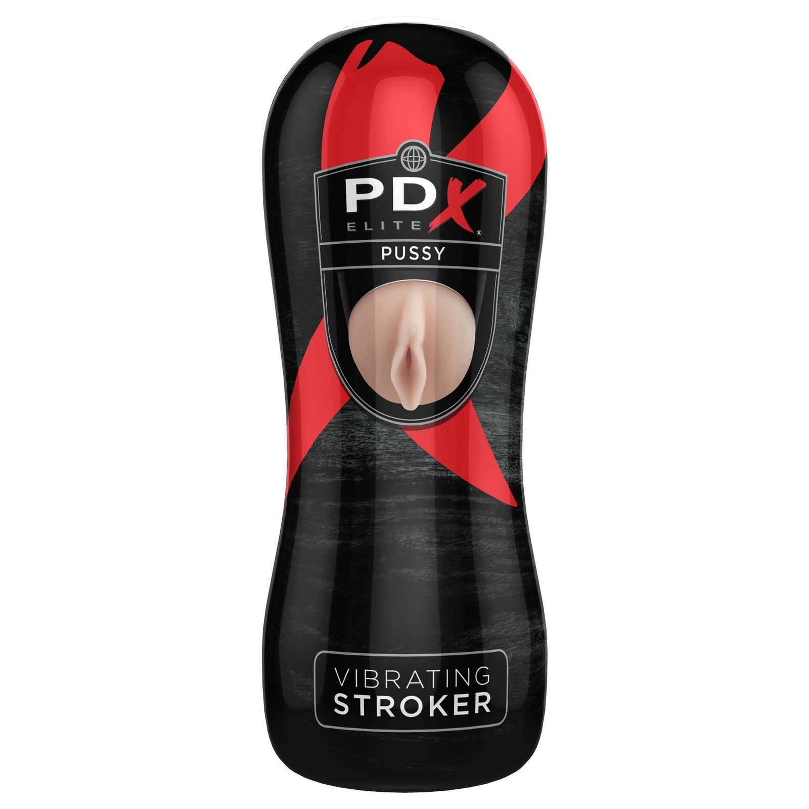 Pipedream - PDX Elite Vibrating Pussy Stroker (Black) Masturbator Ass (Vibration) Non Rechargeable Singapore