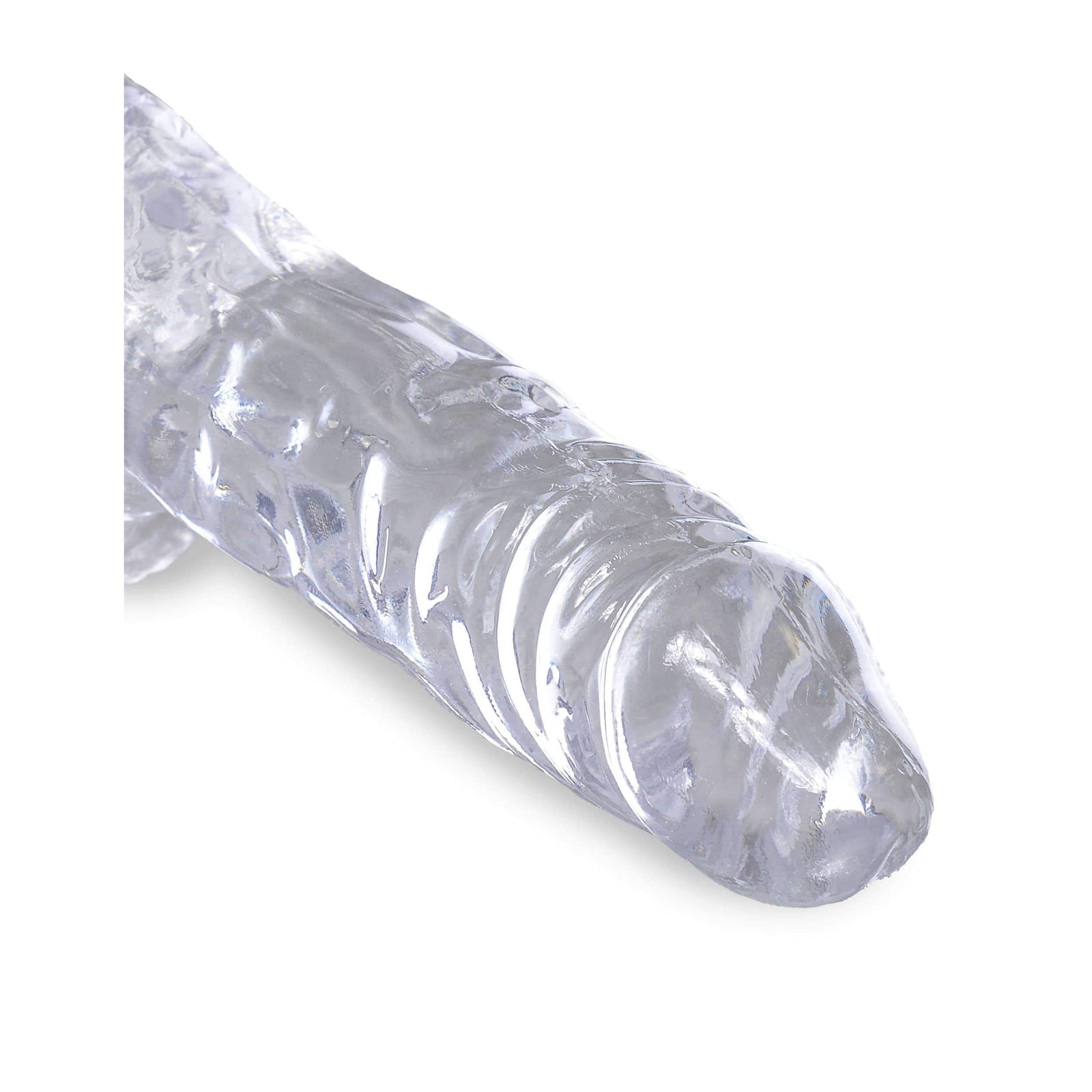 Pipedream - King Cock Clear Cock with Balls 4" (Clear) Realistic Dildo with suction cup (Non Vibration) 603912758801 CherryAffairs