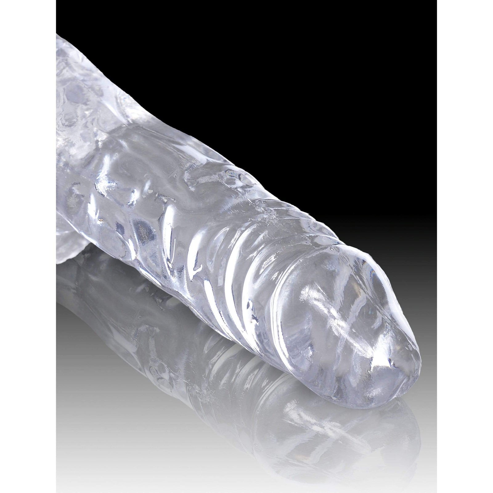 Pipedream - King Cock Clear Cock with Balls 4" (Clear) Realistic Dildo with suction cup (Non Vibration) 603912758801 CherryAffairs