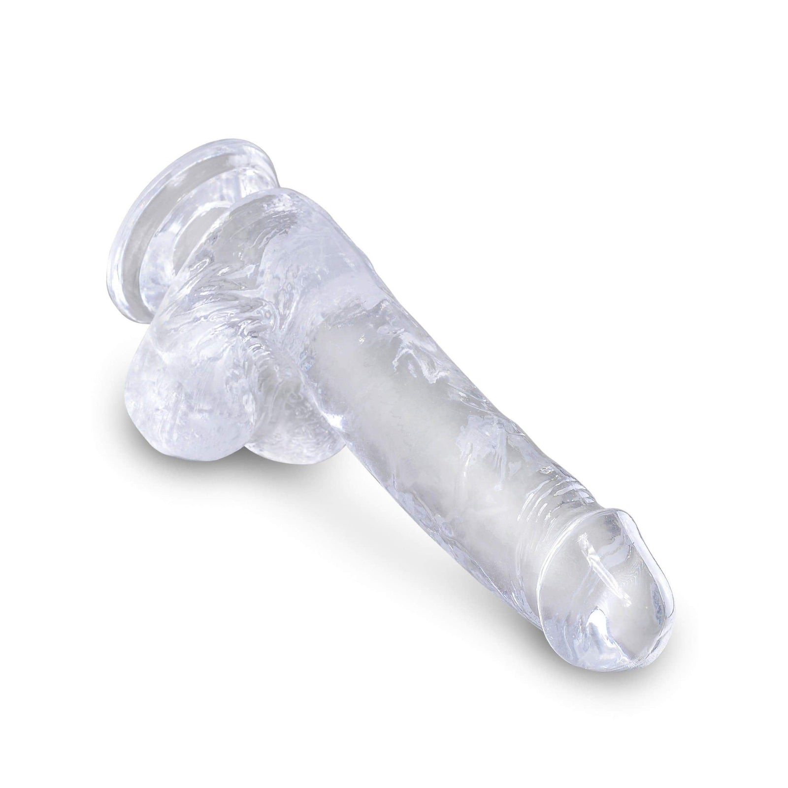 Pipedream - King Cock Clear Cock with Balls 6" (Clear) Realistic Dildo with suction cup (Non Vibration) 603912758825 CherryAffairs