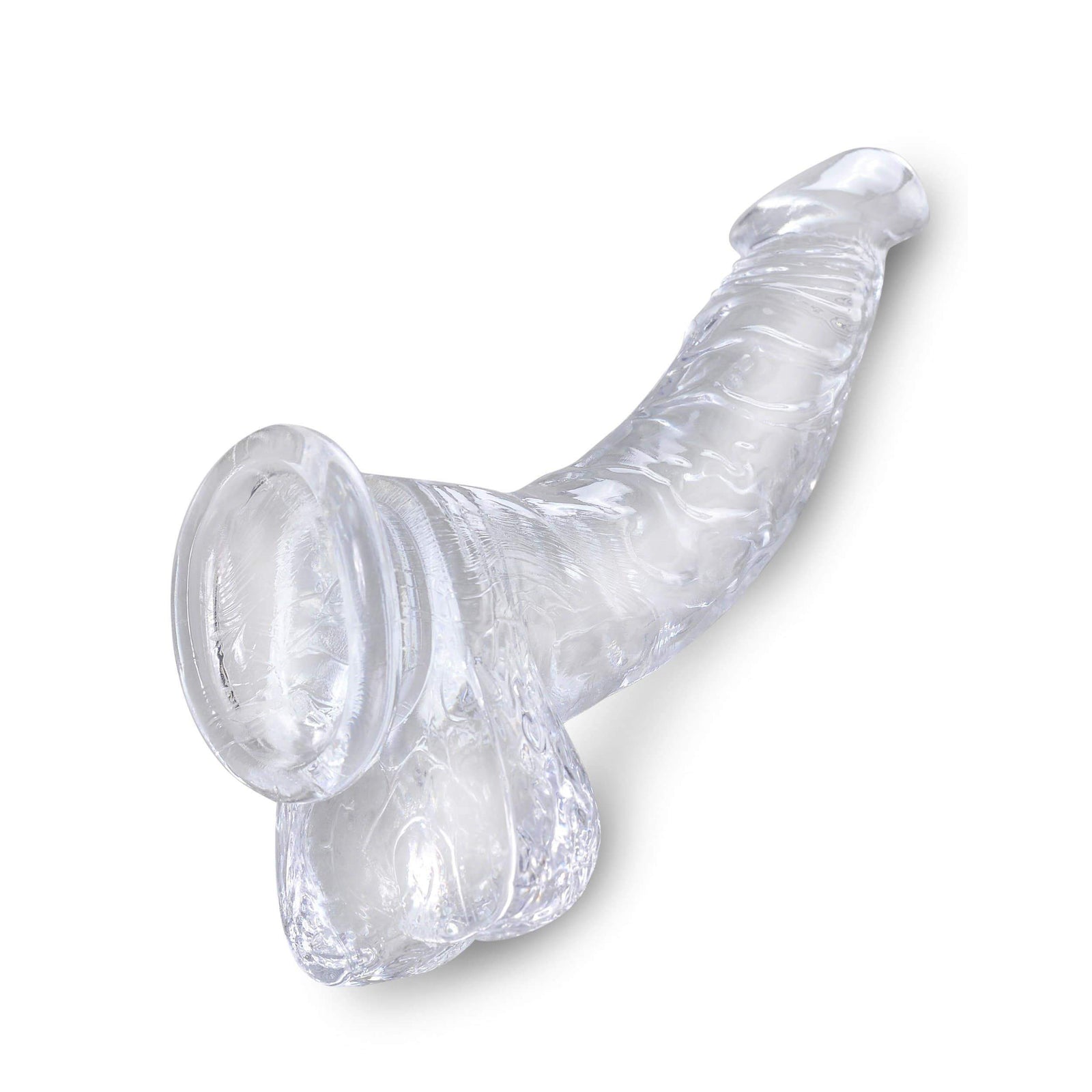 Pipedream - King Cock Clear Cock with Balls Dildo 7.5" (Clear) Realistic Dildo with suction cup (Non Vibration) 603912758856 CherryAffairs