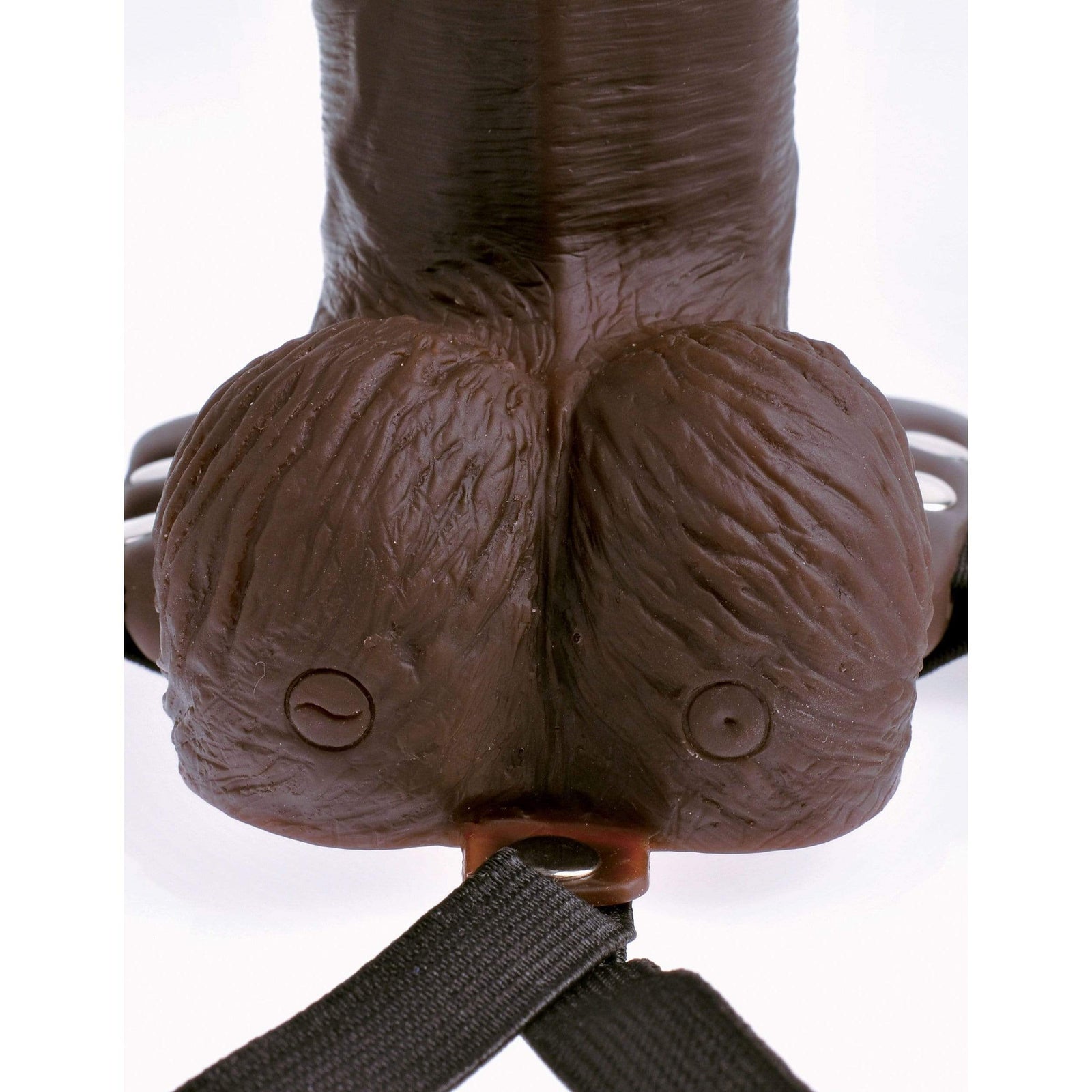 Pipedream - Fetish Fantasy Hollow Rechargeable Strap-On Remote 8" (Brown) Strap On with Hollow Dildo for Male (Vibration) Non Rechargeable 603912759242 CherryAffairs