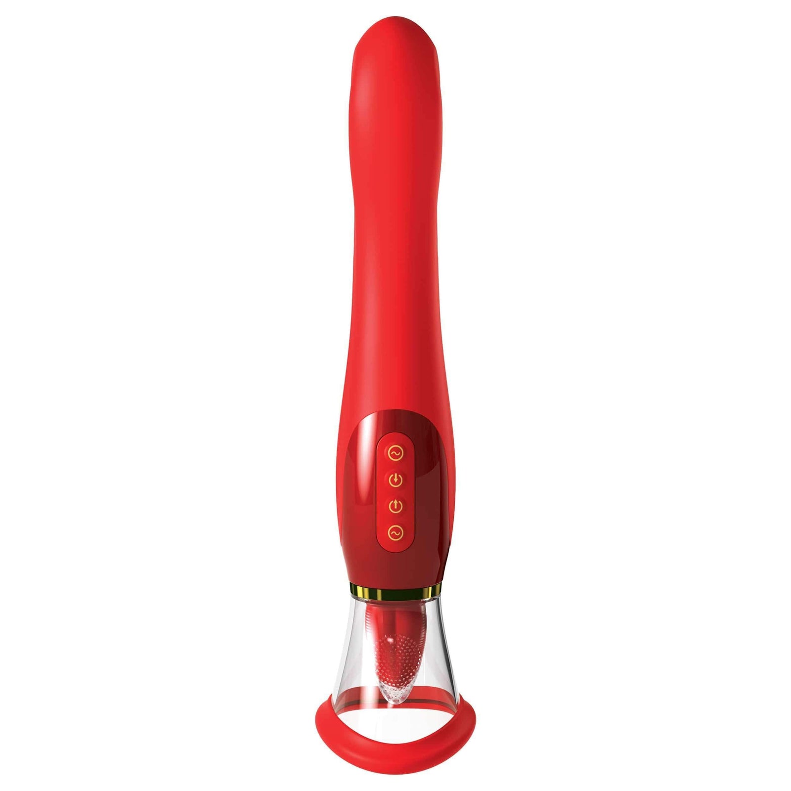 Pipedream - Fantasy For Her Ultimate Pleasure 24K Gold Luxury Edition Clit Massager (Red) Clit Massager (Vibration) Rechargeable 603912762334 CherryAffairs