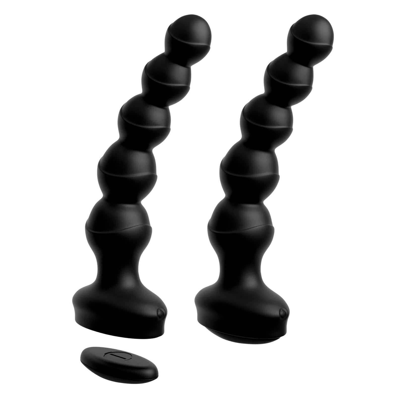 Pipedream - 3Some Wall Banger Vibrating Anal Beads (Black) Anal Beads (Vibration) Rechargeable 603912765854 CherryAffairs