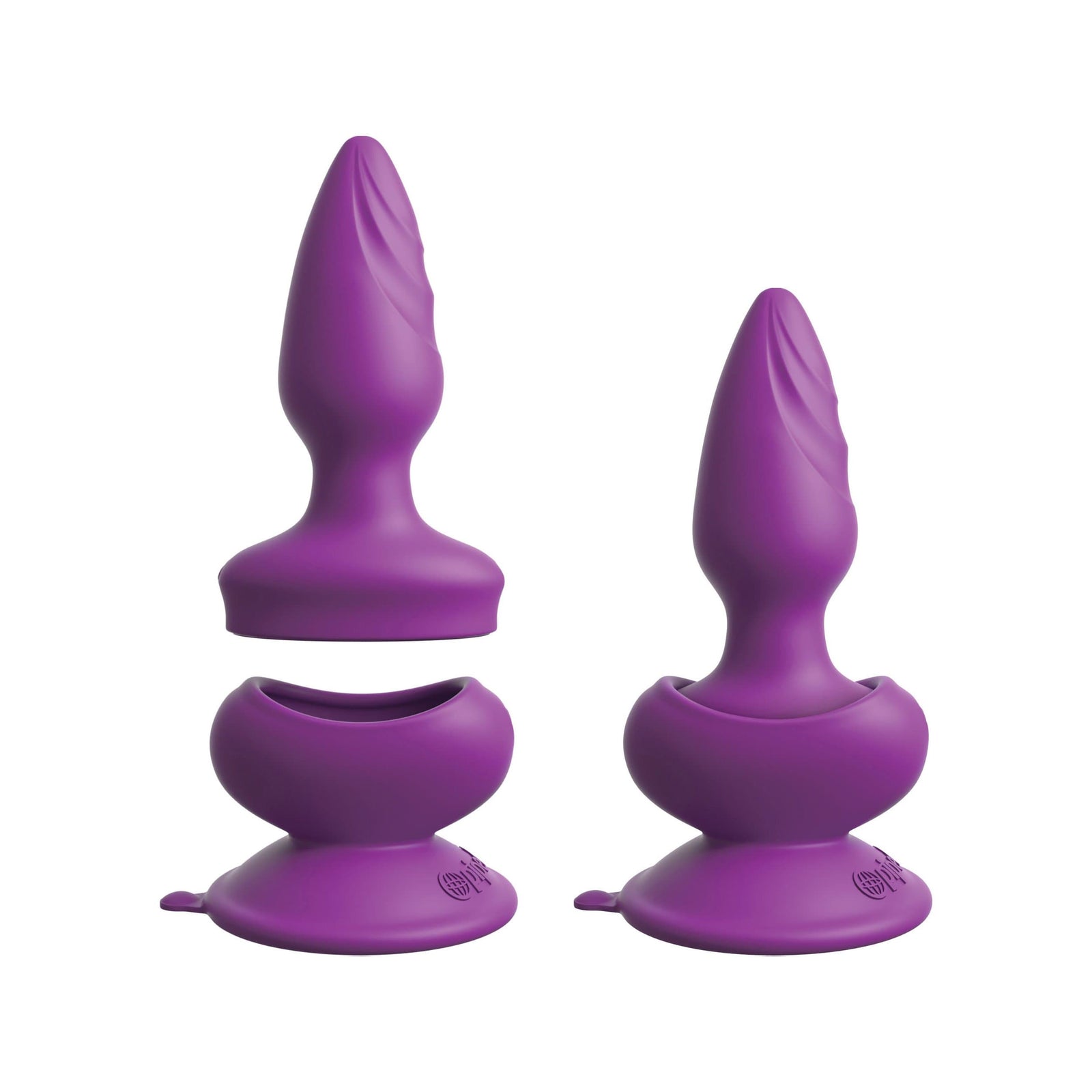 Pipedream - 3Some Wall Banger Vibrating Anal Plug (Purple) Remote Control Anal Plug (Vibration) Rechargeable 603912765878 CherryAffairs