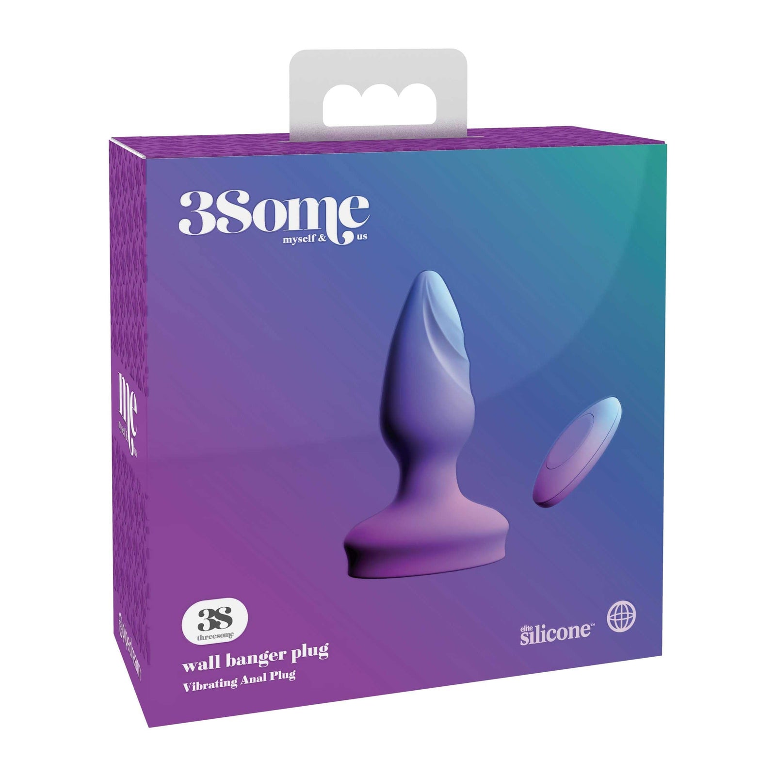 Pipedream - 3Some Wall Banger Vibrating Anal Plug (Purple) Remote Control Anal Plug (Vibration) Rechargeable 603912765878 CherryAffairs
