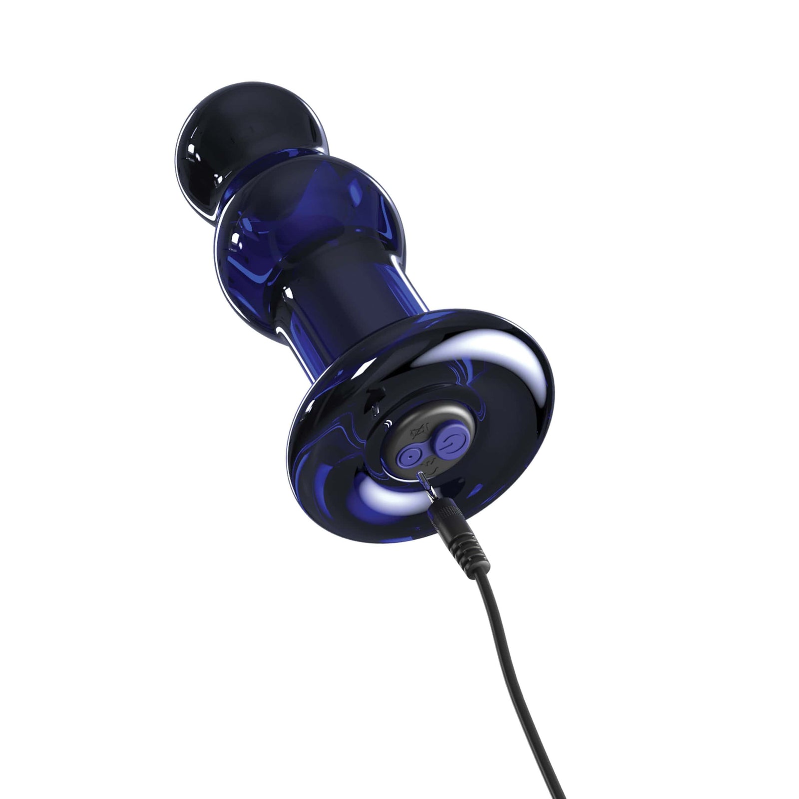 Pipedream - Icicles No. 83 Remote Control Vibrating Glass Massager (Blue) Remote Control Anal Plug (Vibration) Rechargeable 603912766257 CherryAffairs