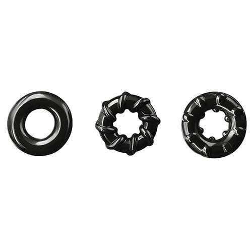 NS Novelties - Renegade Super Stretchable Dyno Cock Rings (Black) Cock Ring (Non Vibration) 657447101380 CherryAffairs