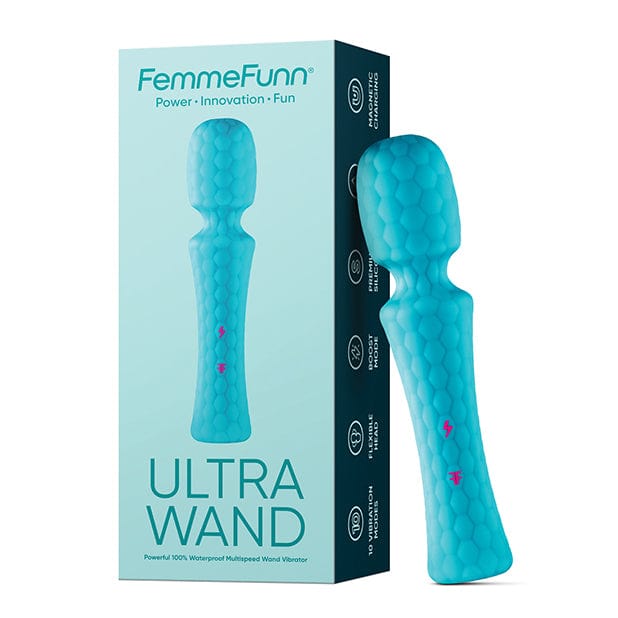 Femme Funn - Powerful Ultra Wand Massager (Turquoise) Wand Massagers (Vibration) Rechargeable 622825737 CherryAffairs