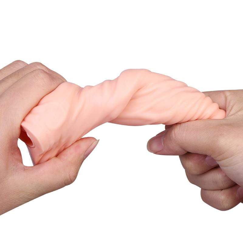 Leten - Caesar Realistic Thrusting Dildo Vibrator (Beige) Realistic Dildo w/o suction cup (Vibration) Rechargeable 6920995410421 CherryAffairs