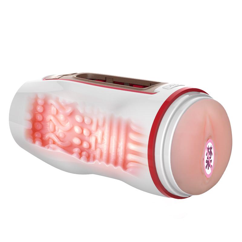 Leten - Automatic Thrusting Male Masturbator (White) Masturbator Soft Stroker (Vibration) Rechargeable 6920995495299 CherryAffairs