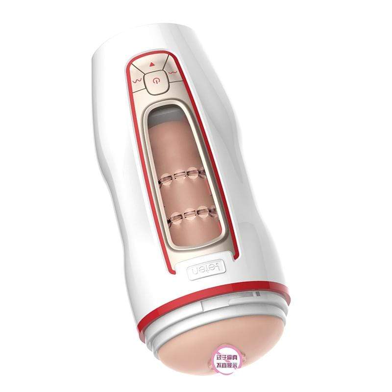 Leten - Automatic Thrusting Male Masturbator (White) Masturbator Soft Stroker (Vibration) Rechargeable 6920995495299 CherryAffairs