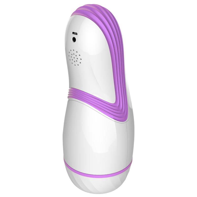 Leten - Excellent Tips Rola Misaki AMT Aircraft Automatic Cup Masturbator (White/Blue) Masturbator Soft Stroker (Vibration) Rechargeable 293478338 CherryAffairs
