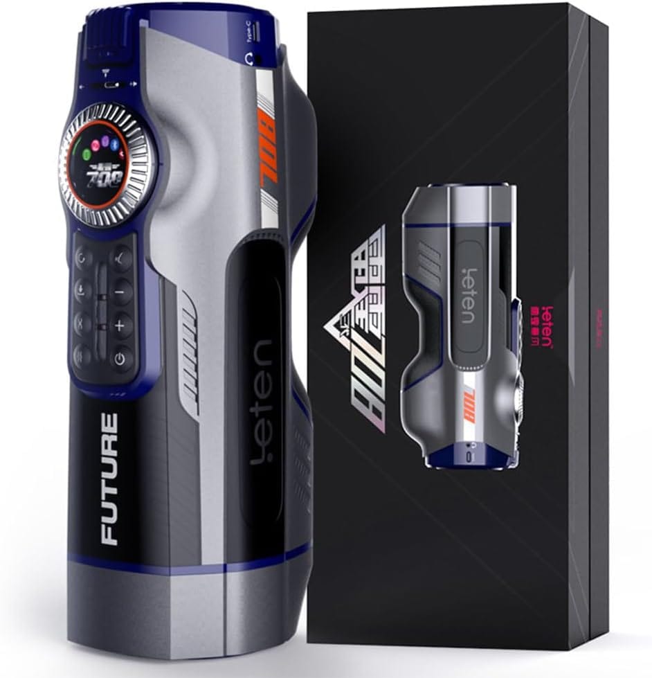 Leten - Future Thunder 708 III Automatic Heating Masturbator (Black) LET1025 CherryAffairs