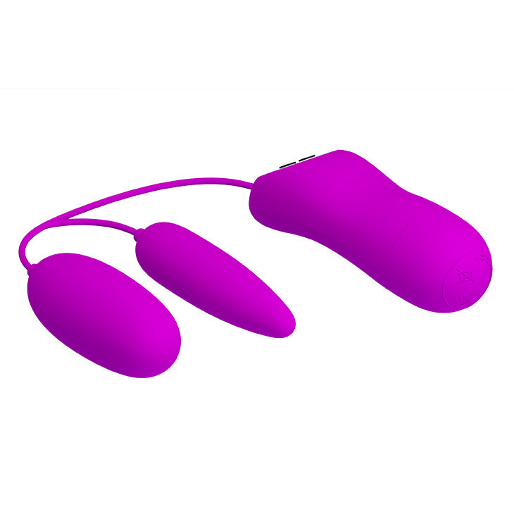 Pretty Love - Irma Remote Control Egg Massager Vibrator (Purple) - Purple - Wired Remote Control Egg (Vibration) Non