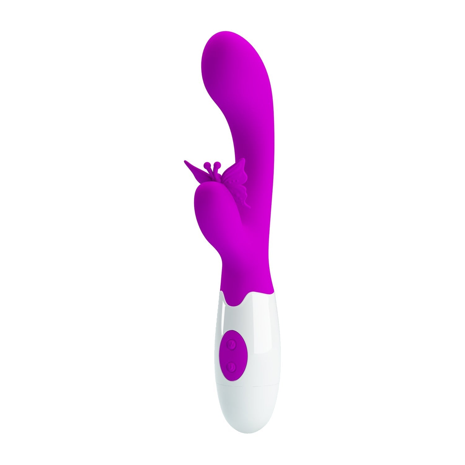 Pretty Love - Butterfly Kiss Rabbit Vibrator (Pink) - Pink - Rabbit Dildo (Vibration) Non Rechargeable
