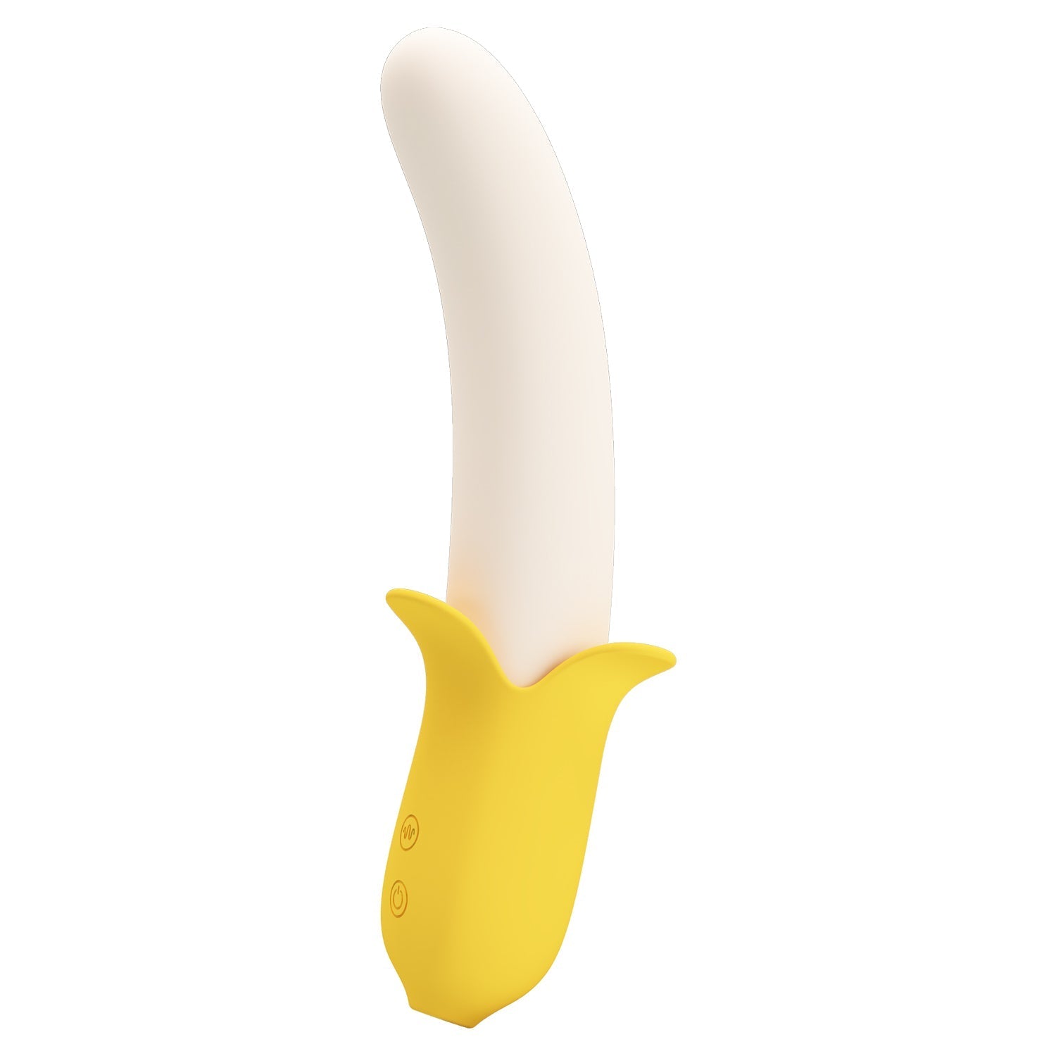 Pretty Love - Banana Geek Vibrating Thrusting Dildo Vibrator (Yellow) - Yellow - Non Realistic Dildo w/o suction cup