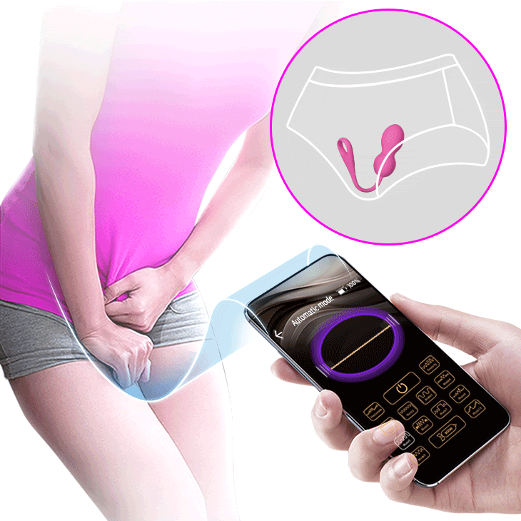 Pretty Love - Elvira App-Controlled Kegel Balls (Pink) - Pink - Kegel Balls (Vibration) Rechargeable