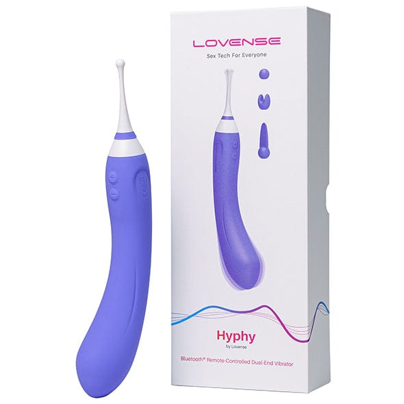 Lovense - Hyphy App-Controlled Dual End Vibrator (Purple) Clit Massager (Vibration) Rechargeable 6972677430050 CherryAffairs